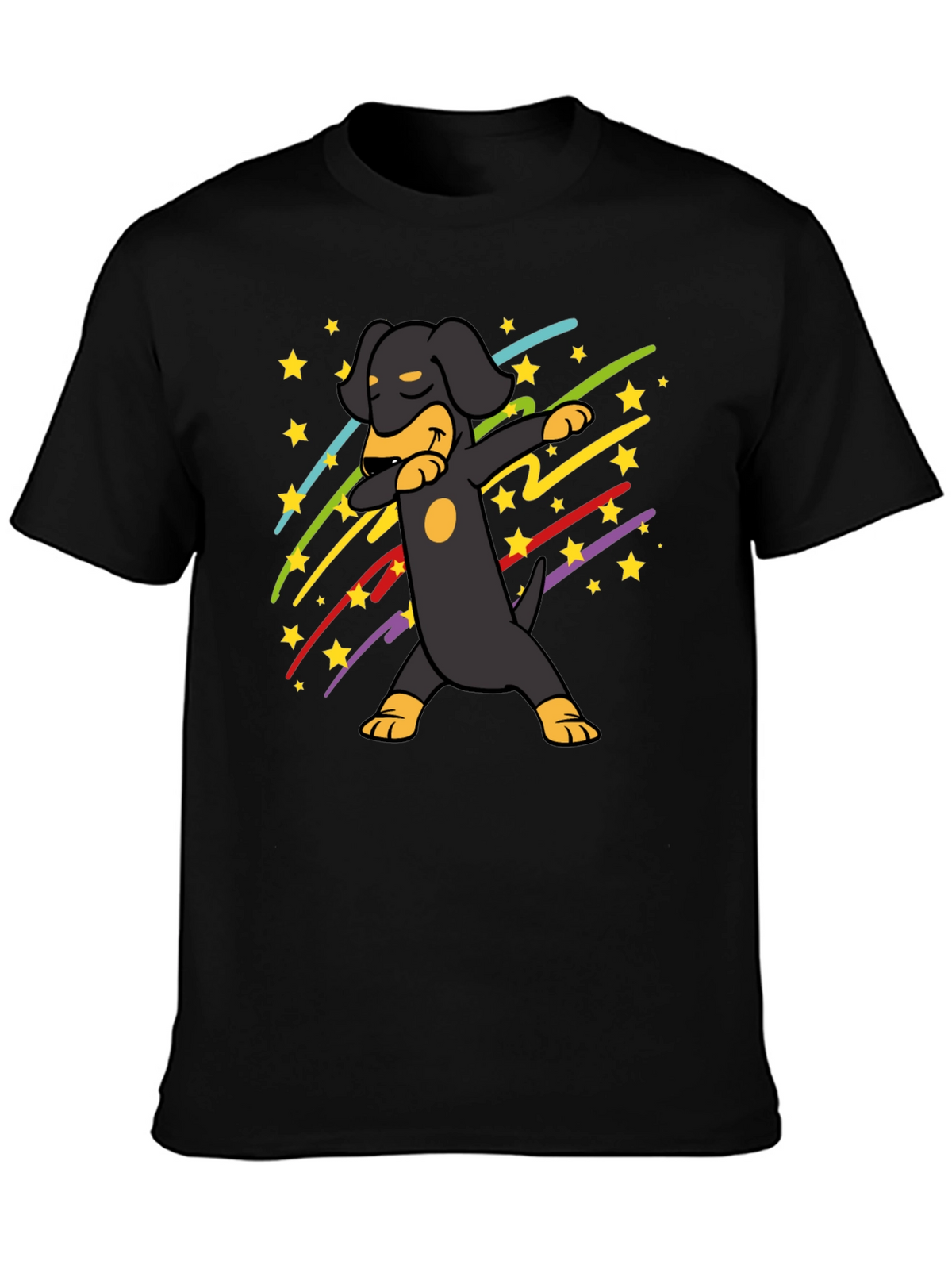 Dachshund Dab Black T-Shirt
