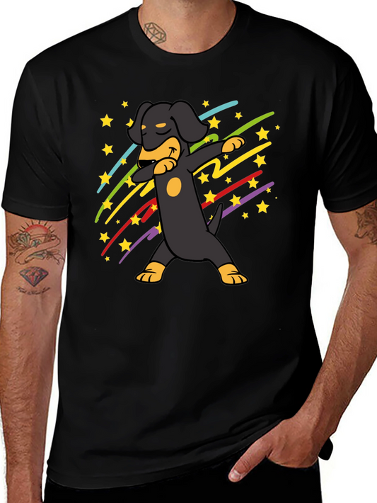 Dachshund Dab Black T-Shirt
