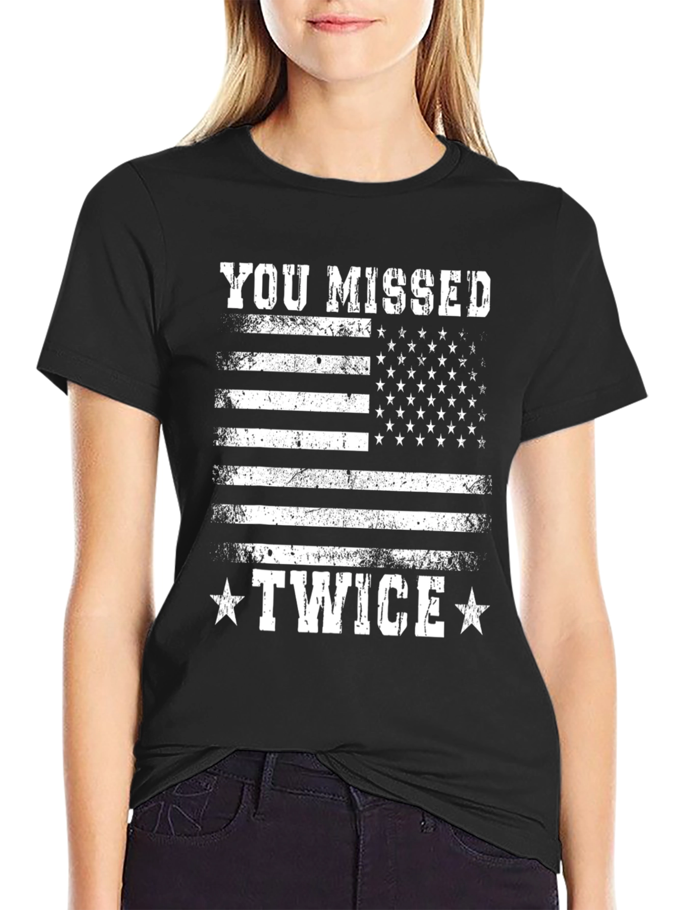 You Missed Twice Graphic T-Shirt