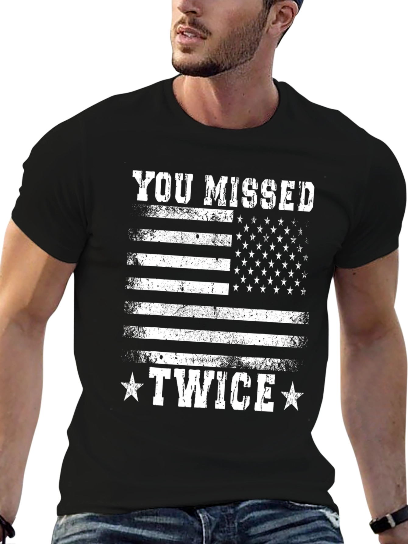 You Missed Twice Graphic T-Shirt