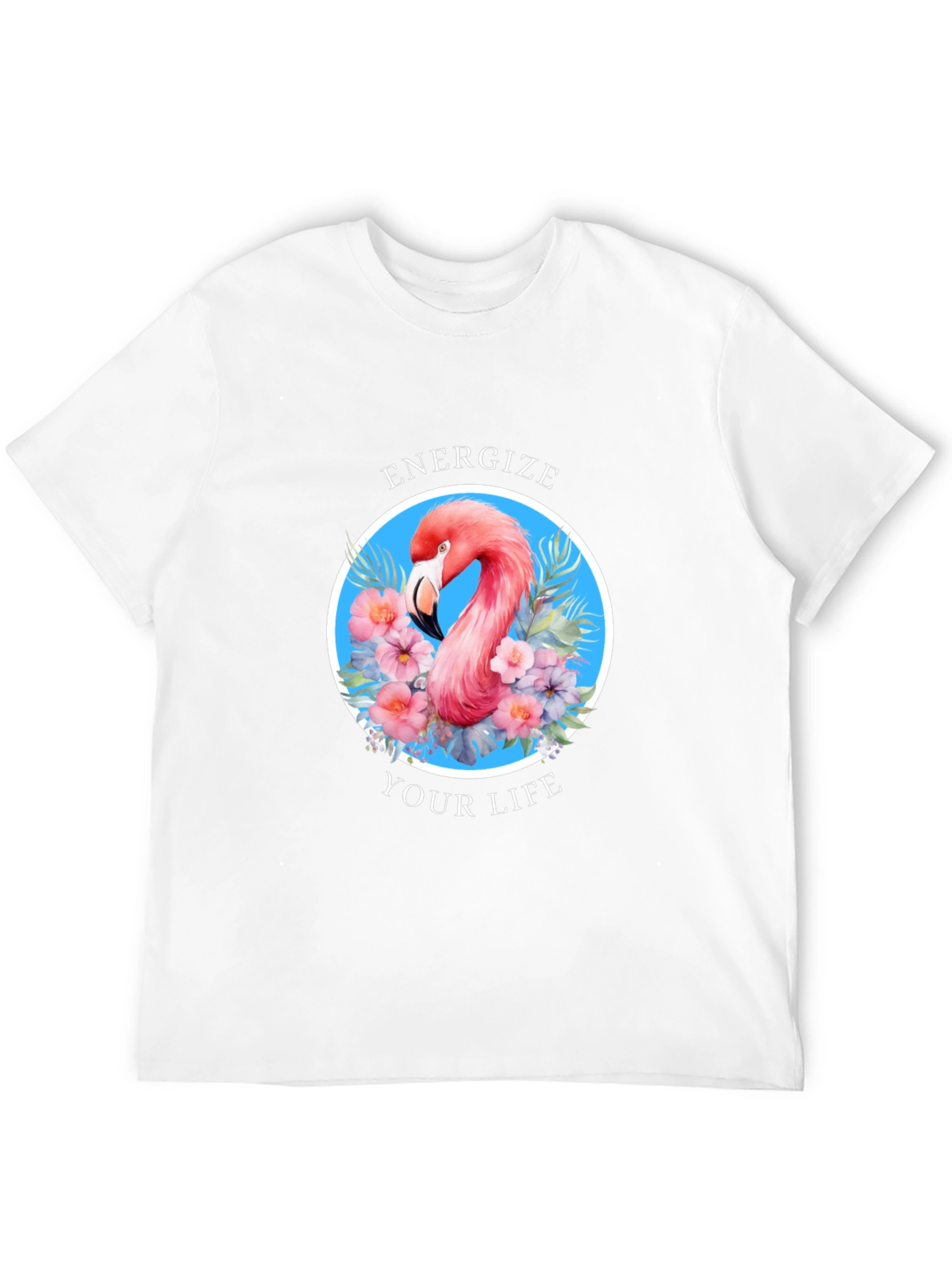 Energize Your Life Flamingo Graphic Tee