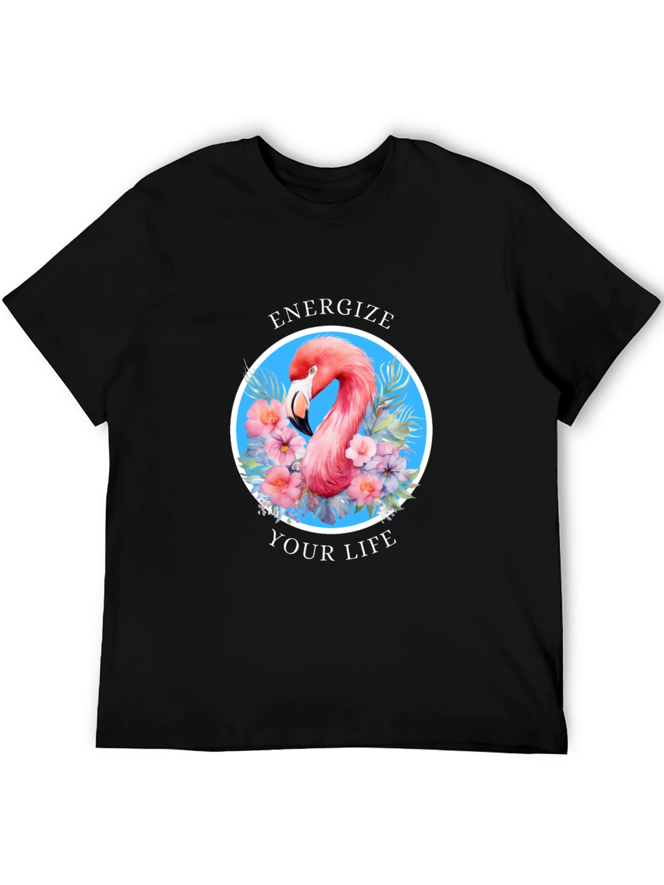 Energize Your Life Flamingo Graphic Tee