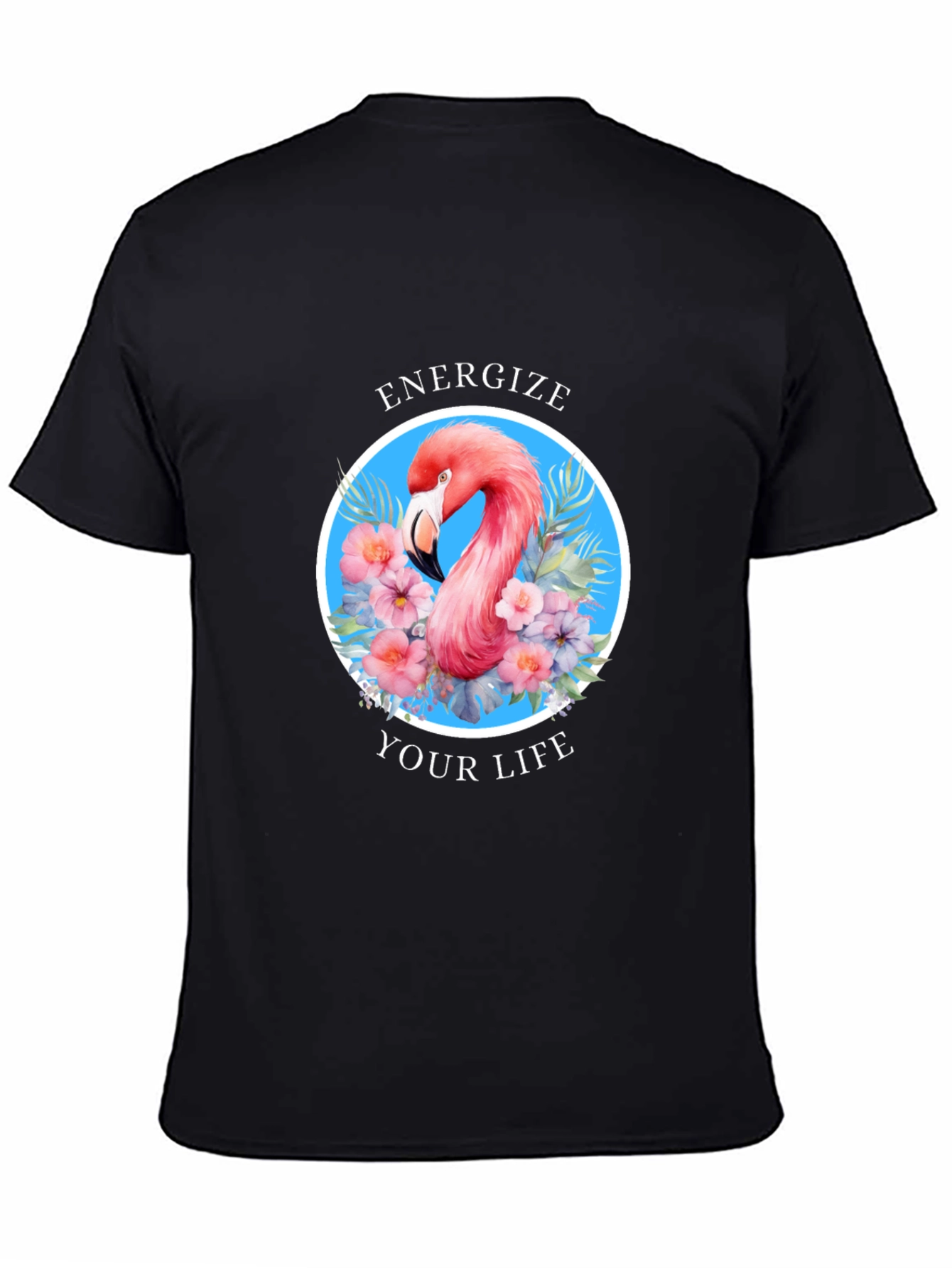 Energize Your Life Flamingo Graphic Tee