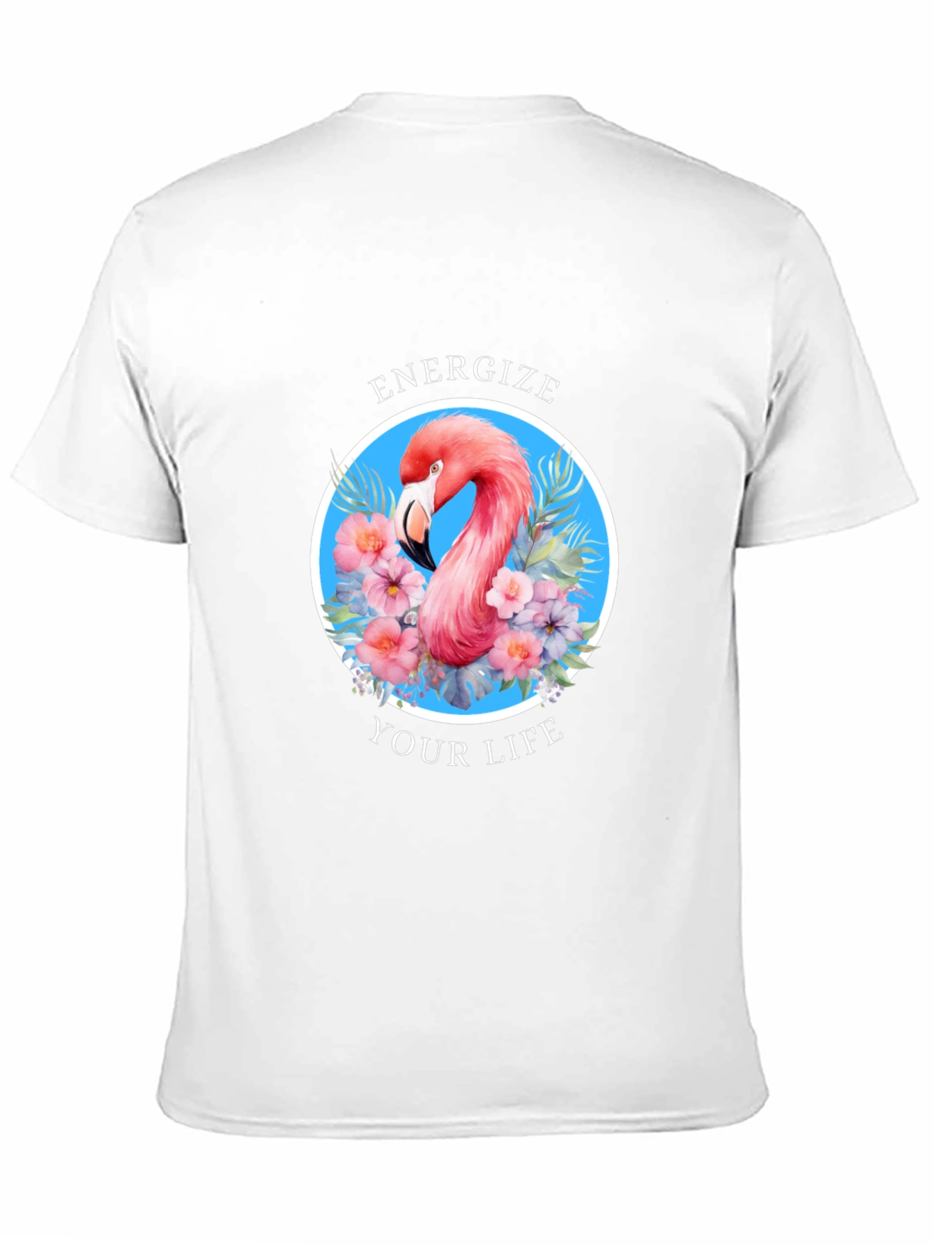 Energize Your Life Flamingo Graphic Tee