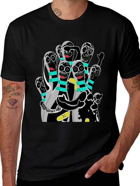 Bowling Pin Cartoon T-Shirt - Strike a Funny Pose!