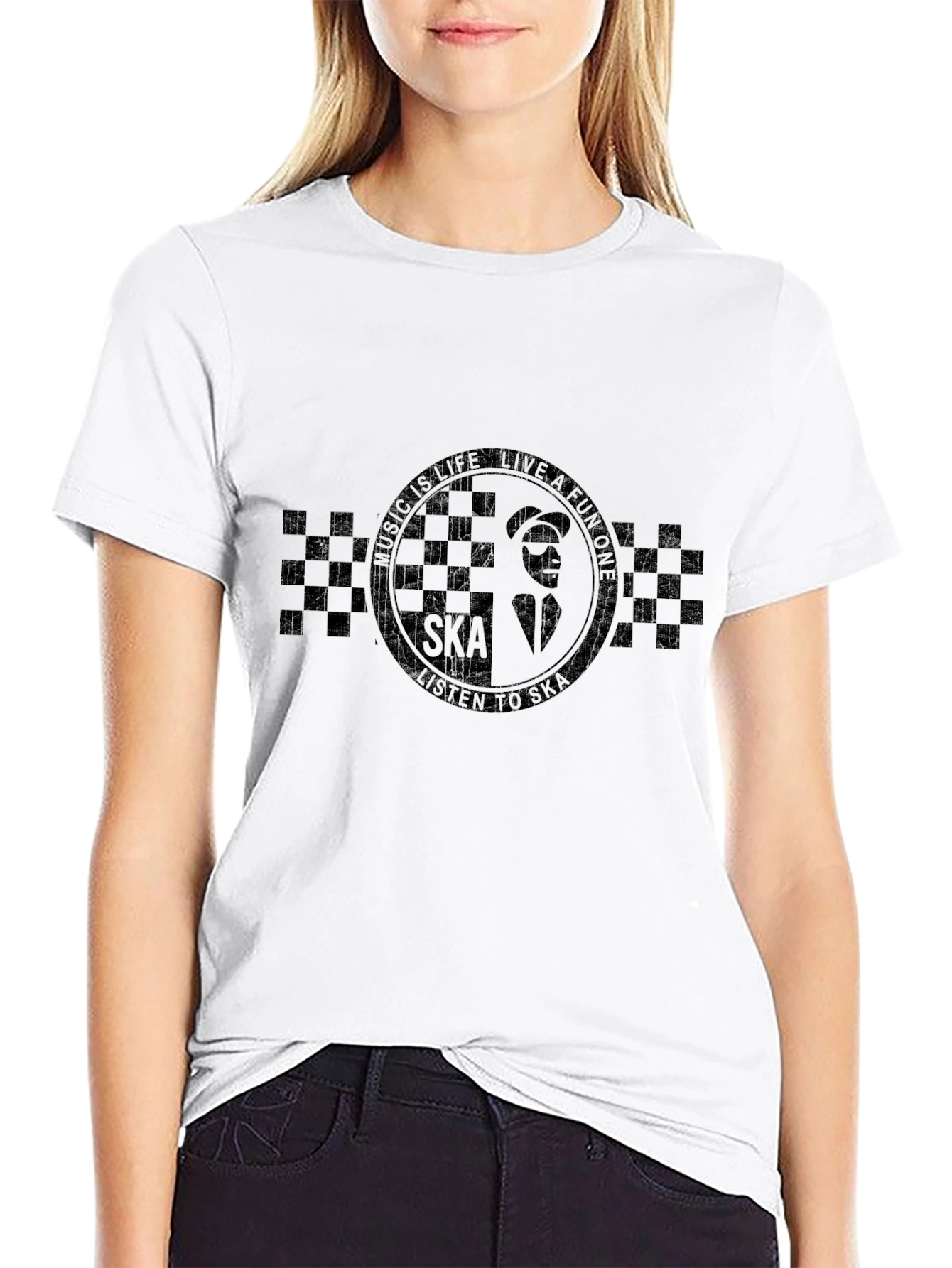 Ska Music T-Shirt - Black Graphic Tee