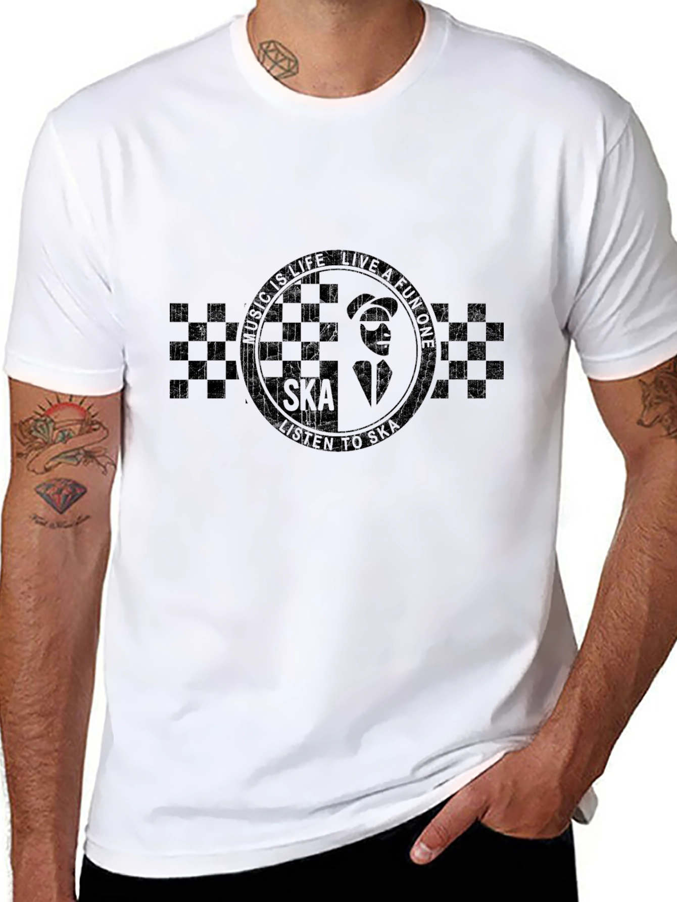 Ska Music T-Shirt - Black Graphic Tee