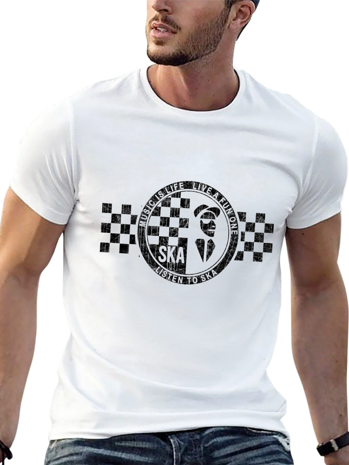 Ska Music T-Shirt - Black Graphic Tee