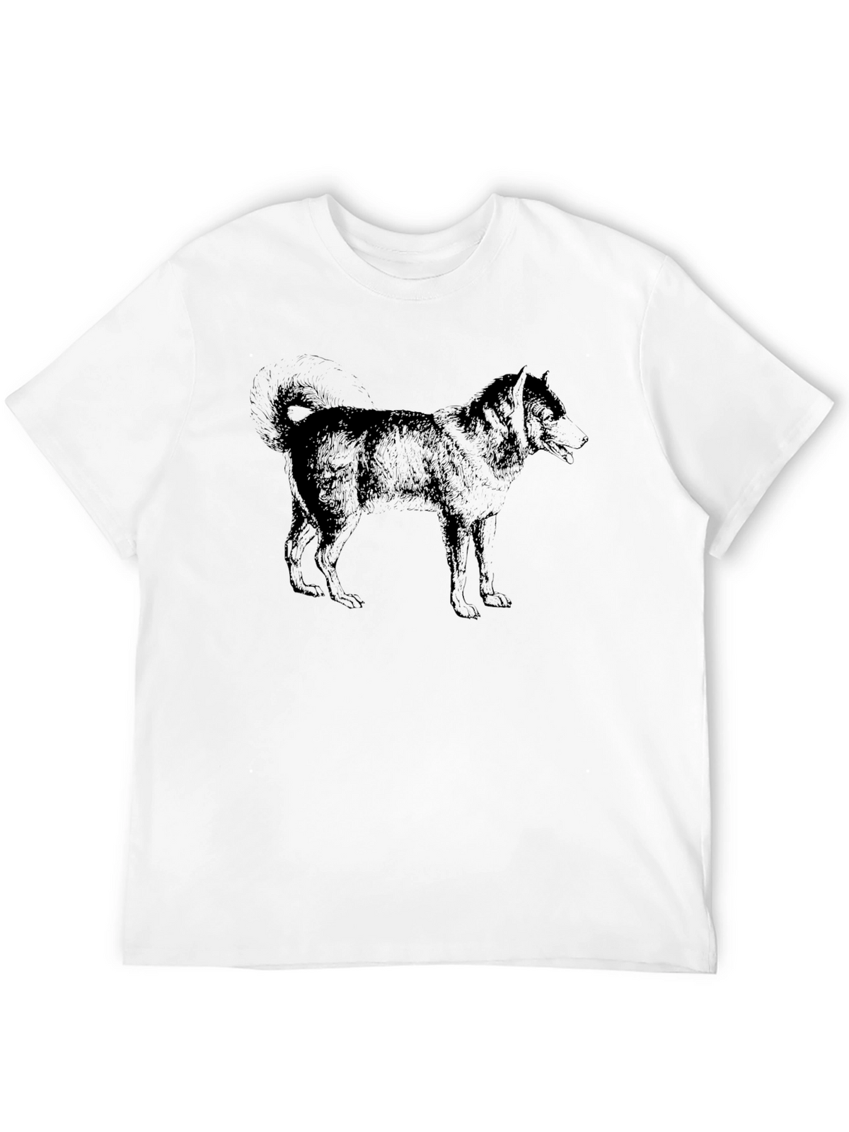 Dog Sketch Black T-Shirt