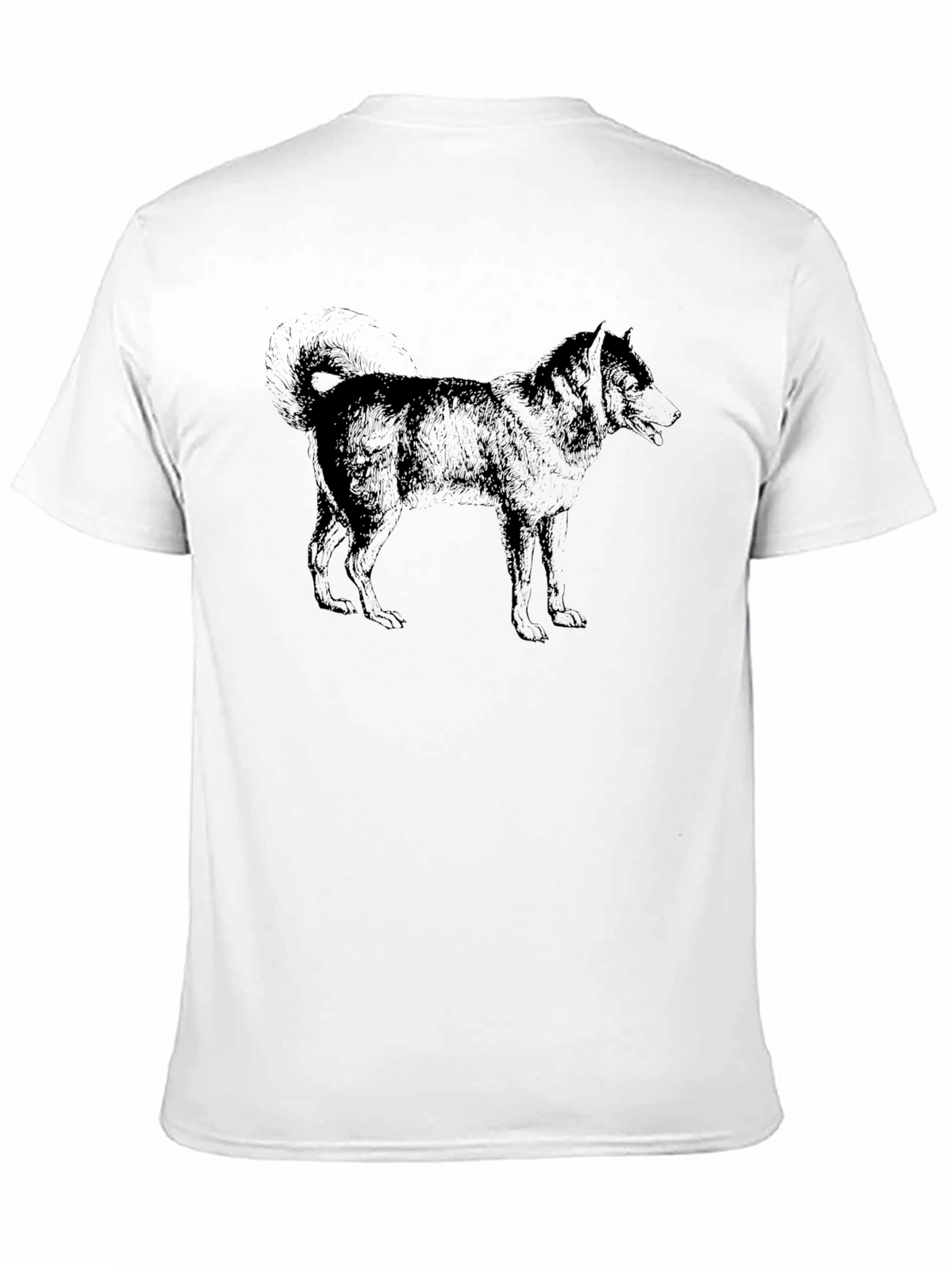Dog Sketch Black T-Shirt