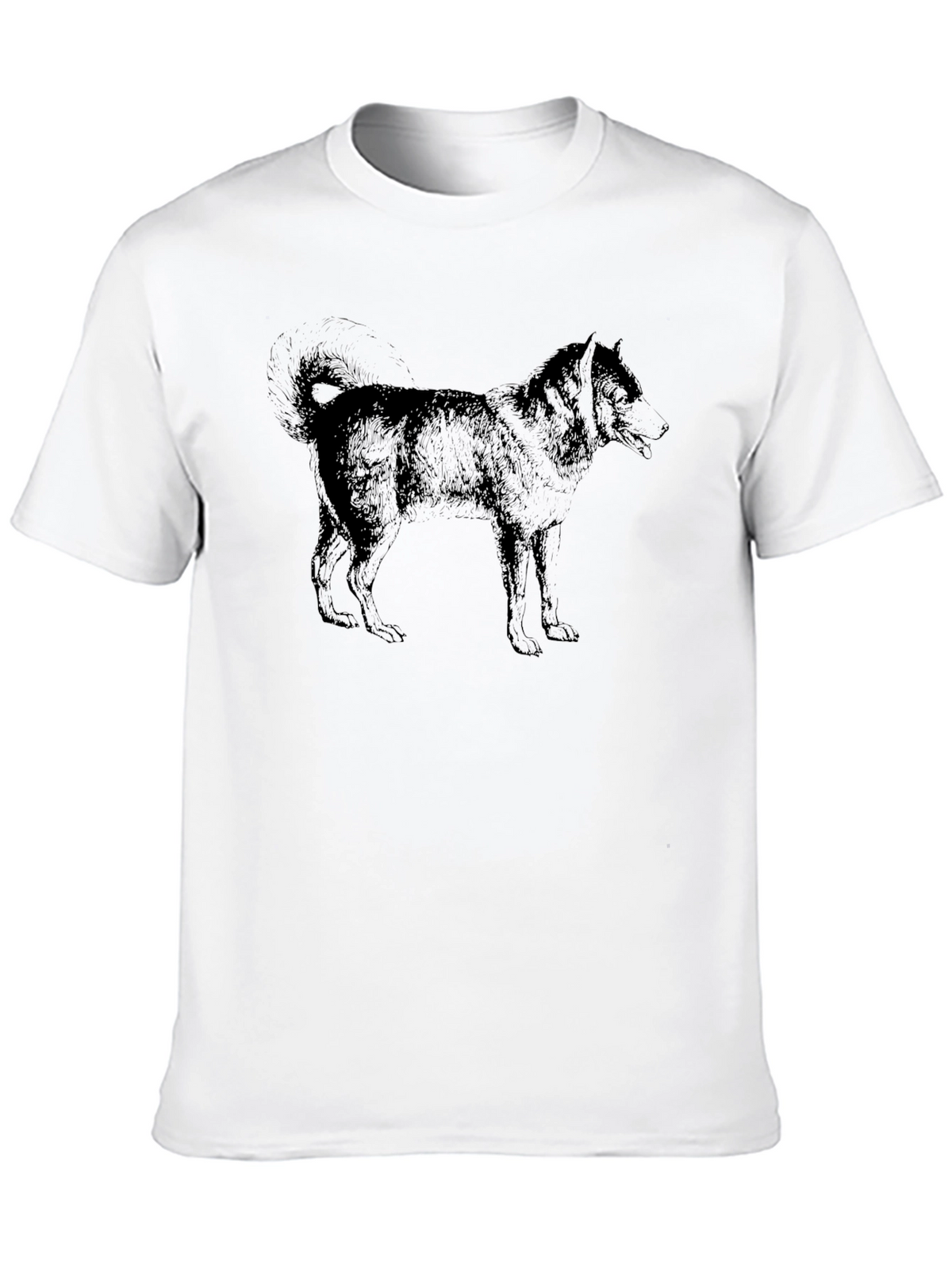 Dog Sketch Black T-Shirt