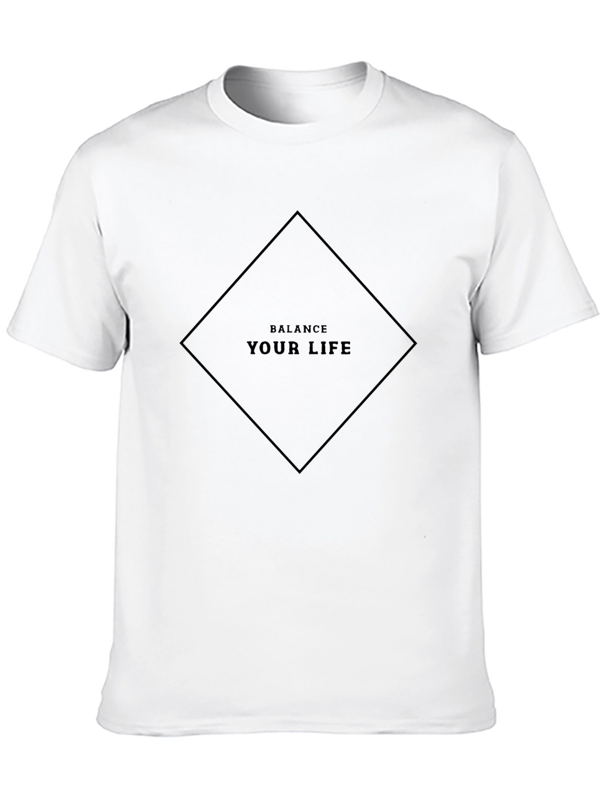 Balance Your Life Graphic Tee - Soft Black T-Shirt