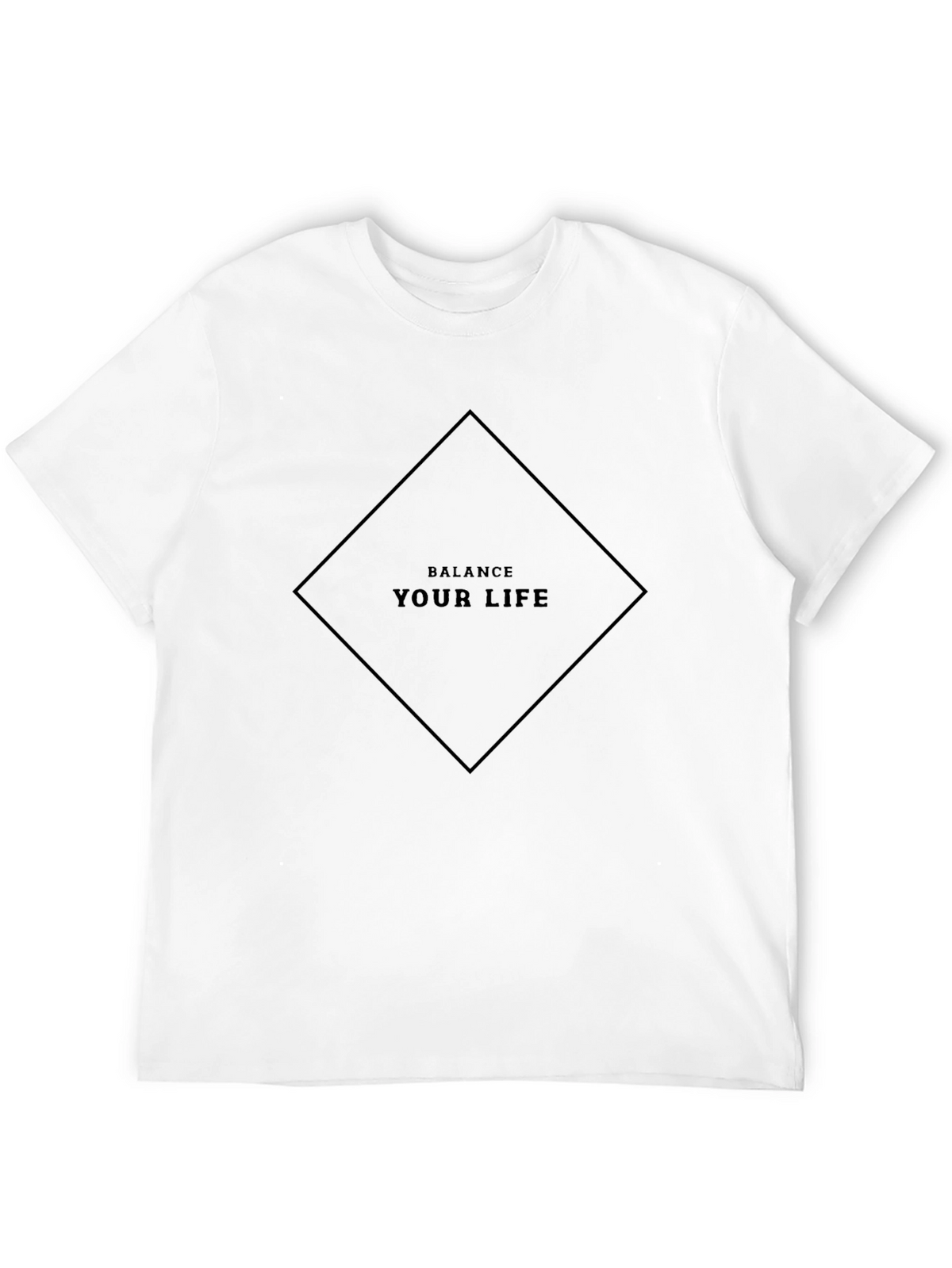 Balance Your Life Graphic Tee - Soft Black T-Shirt