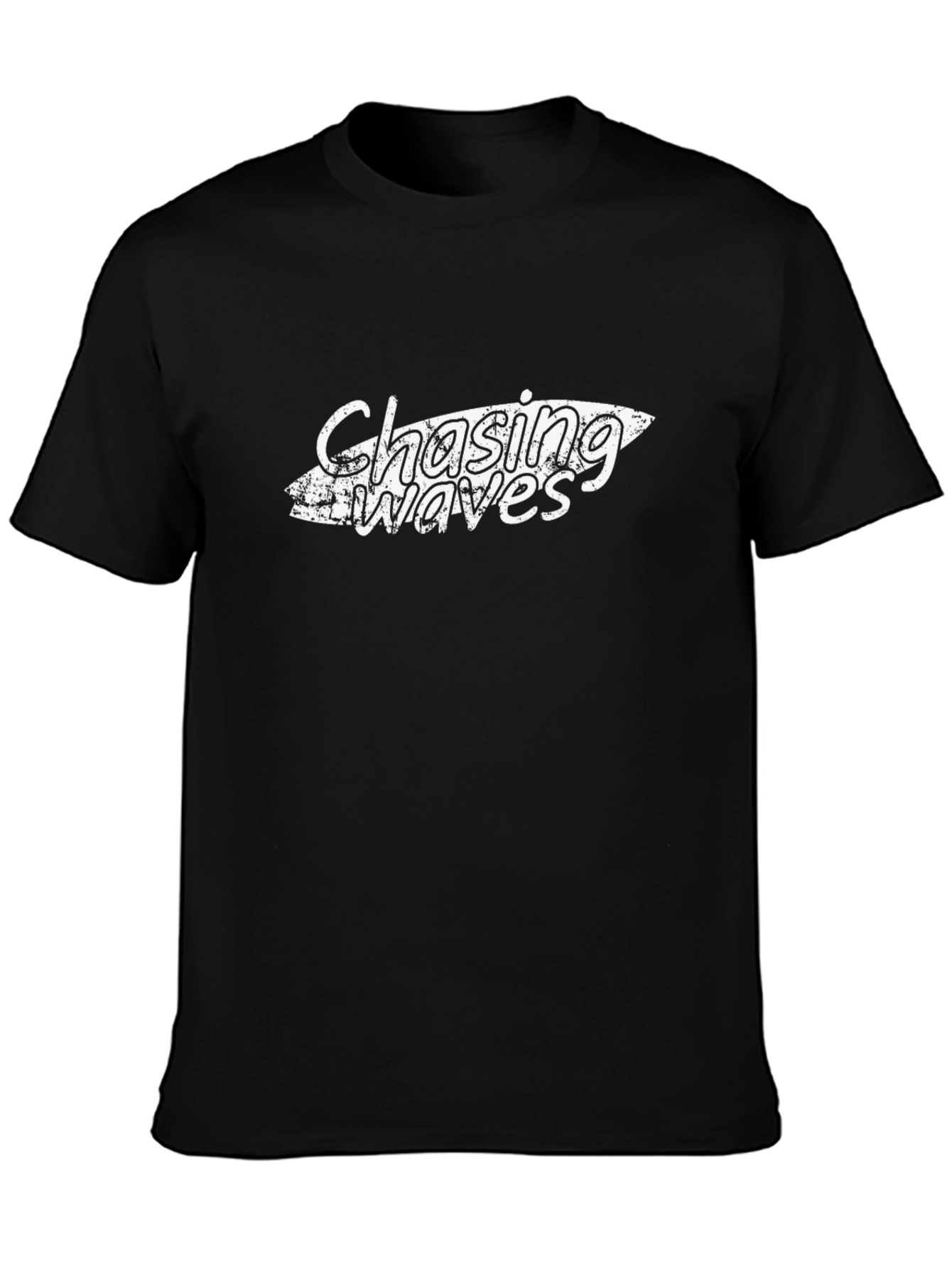 Chasing Waves Graphic T-Shirt - Black