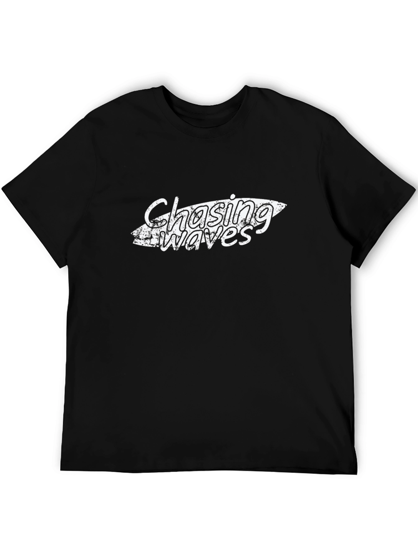 Chasing Waves Graphic T-Shirt - Black