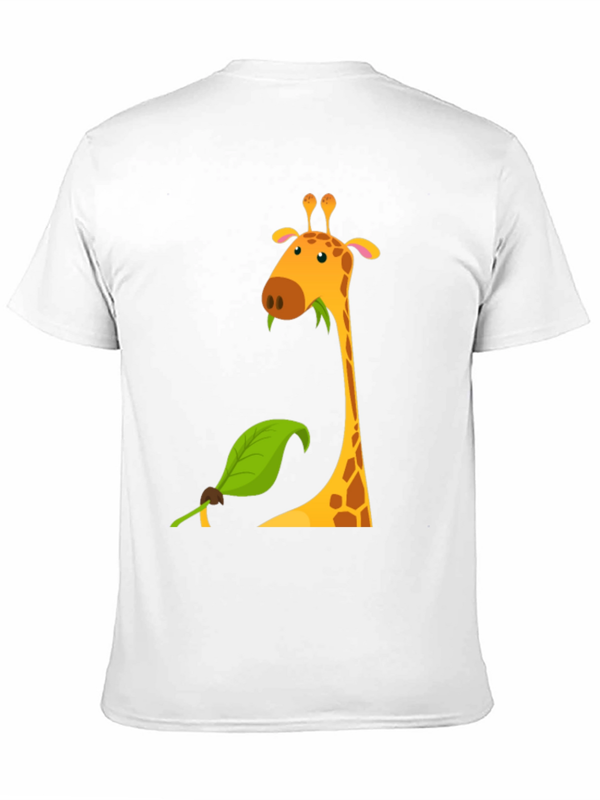 Giraffe Graphic Tee - Black Cotton Blend