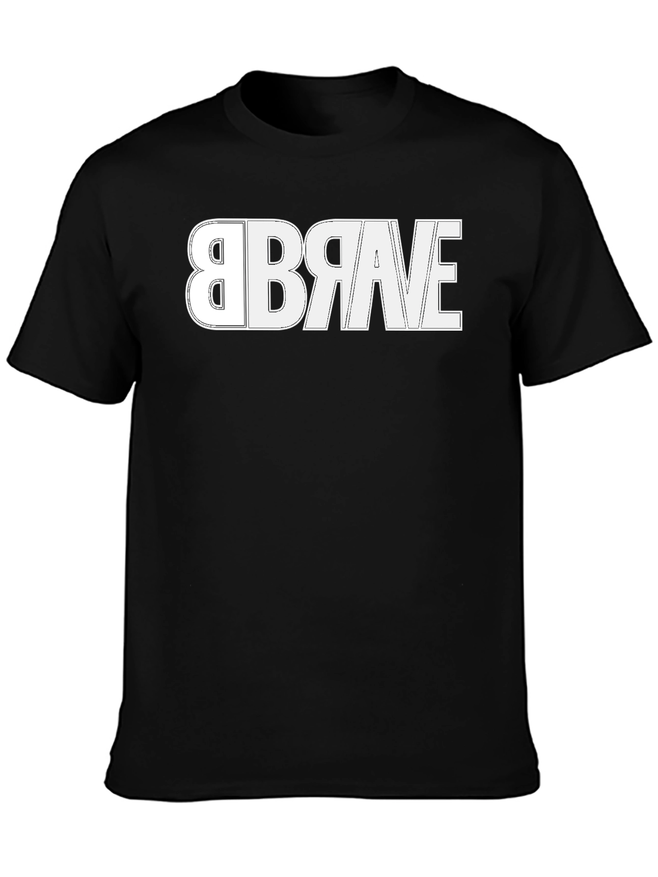 Brave Reversible Design T-Shirt - Modern Graphic Tee