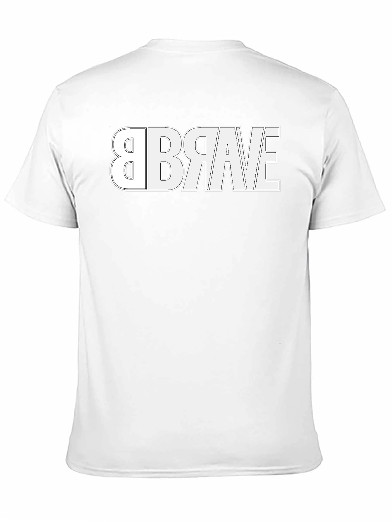 Brave Reversible Design T-Shirt - Modern Graphic Tee