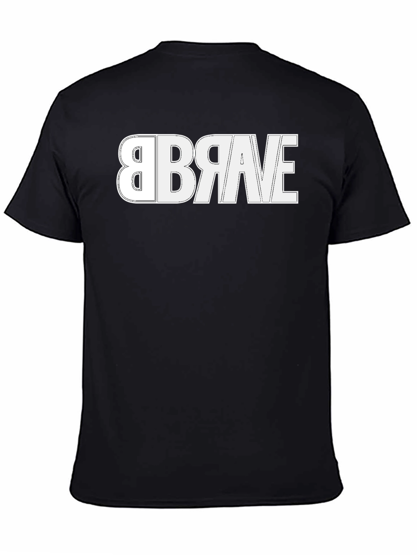 Brave Reversible Design T-Shirt - Modern Graphic Tee