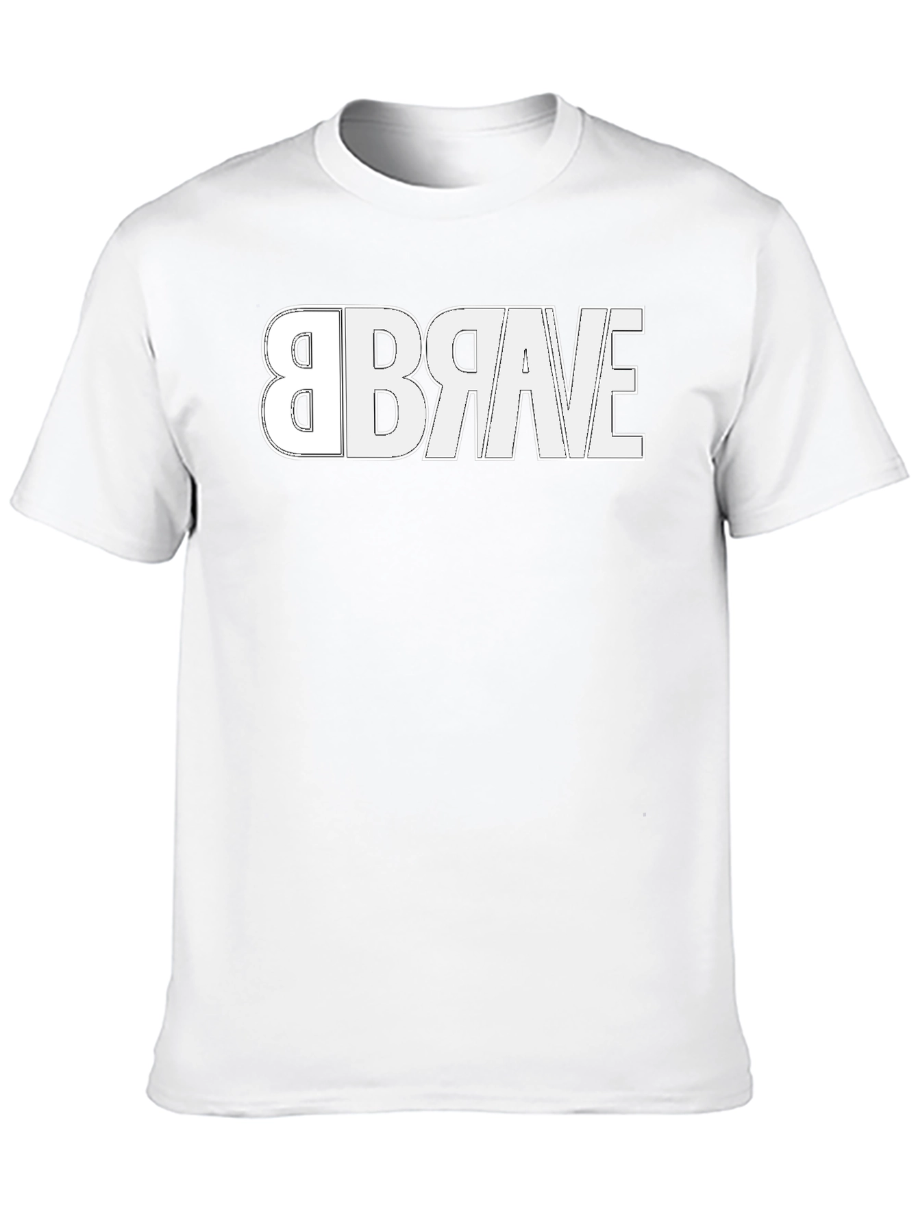 Brave Reversible Design T-Shirt - Modern Graphic Tee