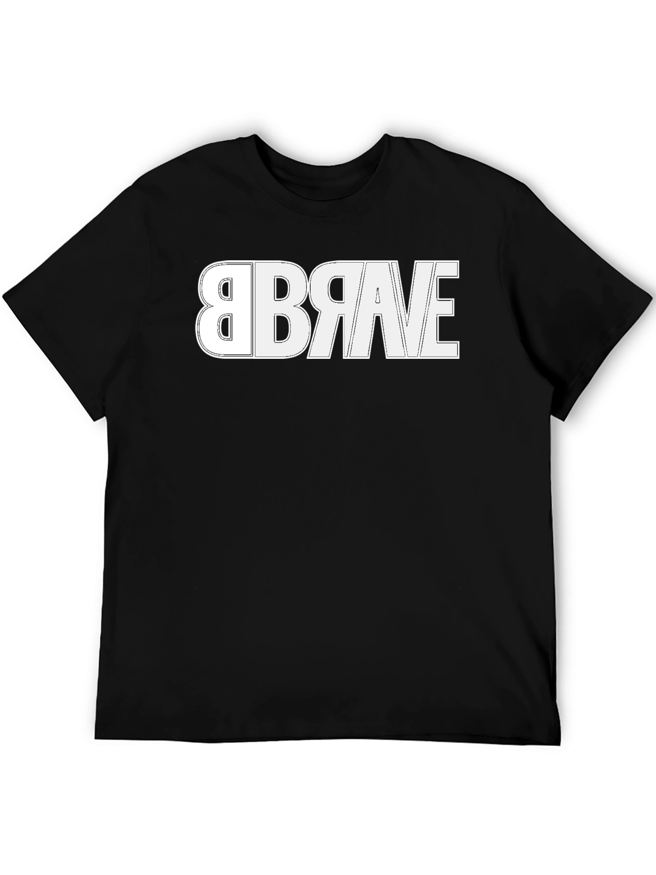 Brave Reversible Design T-Shirt - Modern Graphic Tee