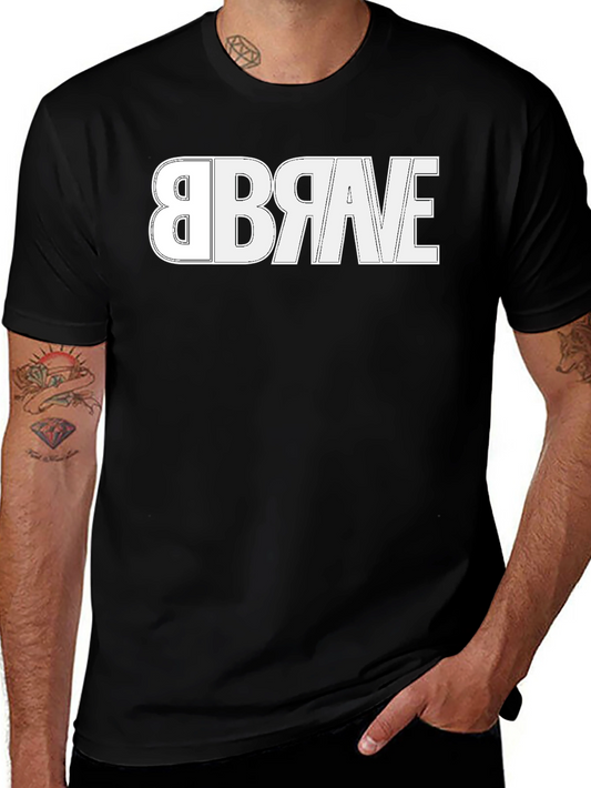 Brave Reversible Design T-Shirt - Modern Graphic Tee
