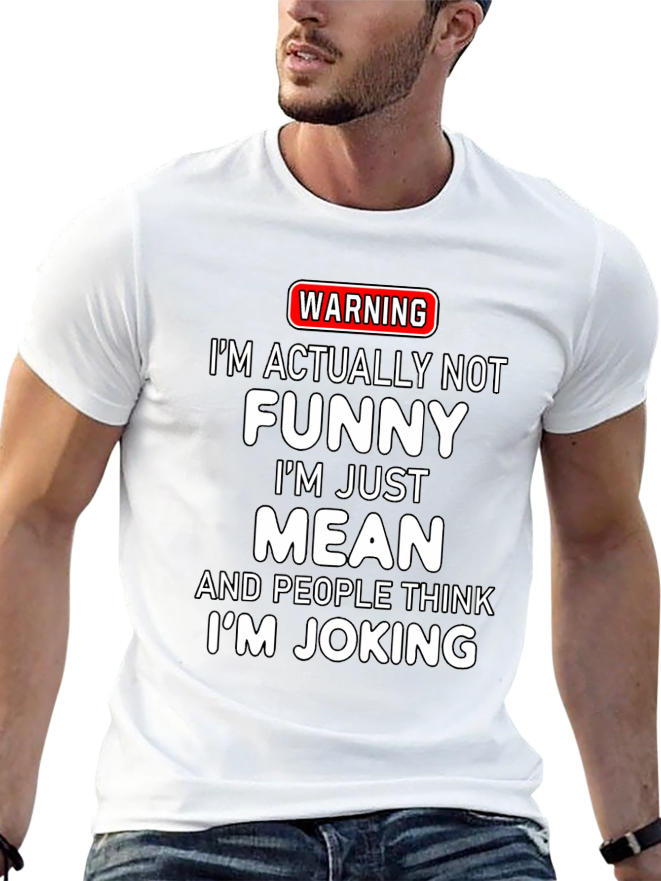 Warning Mean Joking T-Shirt