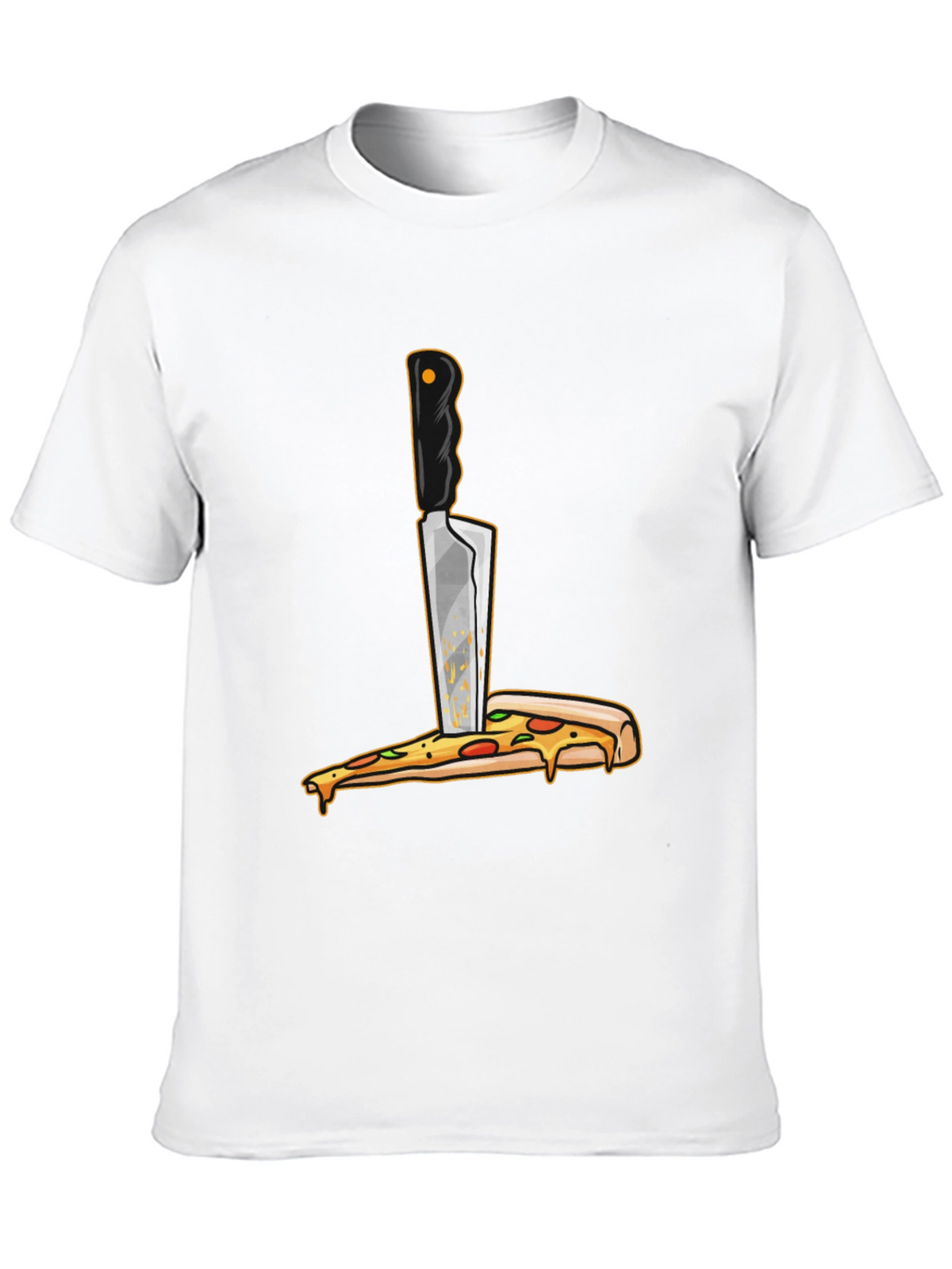 Pizza Knife T-Shirt - Funny Foodie Graphic Tee