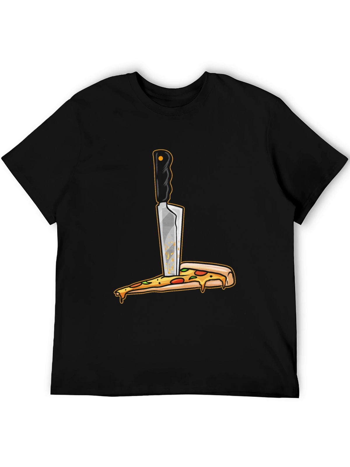 Pizza Knife T-Shirt - Funny Foodie Graphic Tee