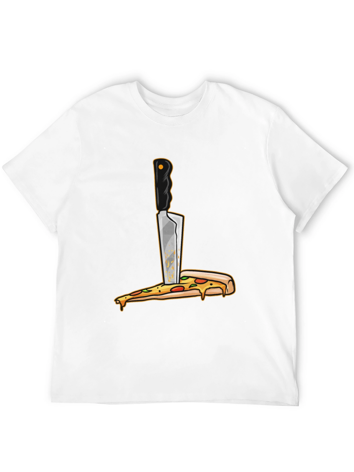 Pizza Knife T-Shirt - Funny Foodie Graphic Tee