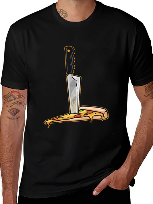 Pizza Knife T-Shirt - Funny Foodie Graphic Tee