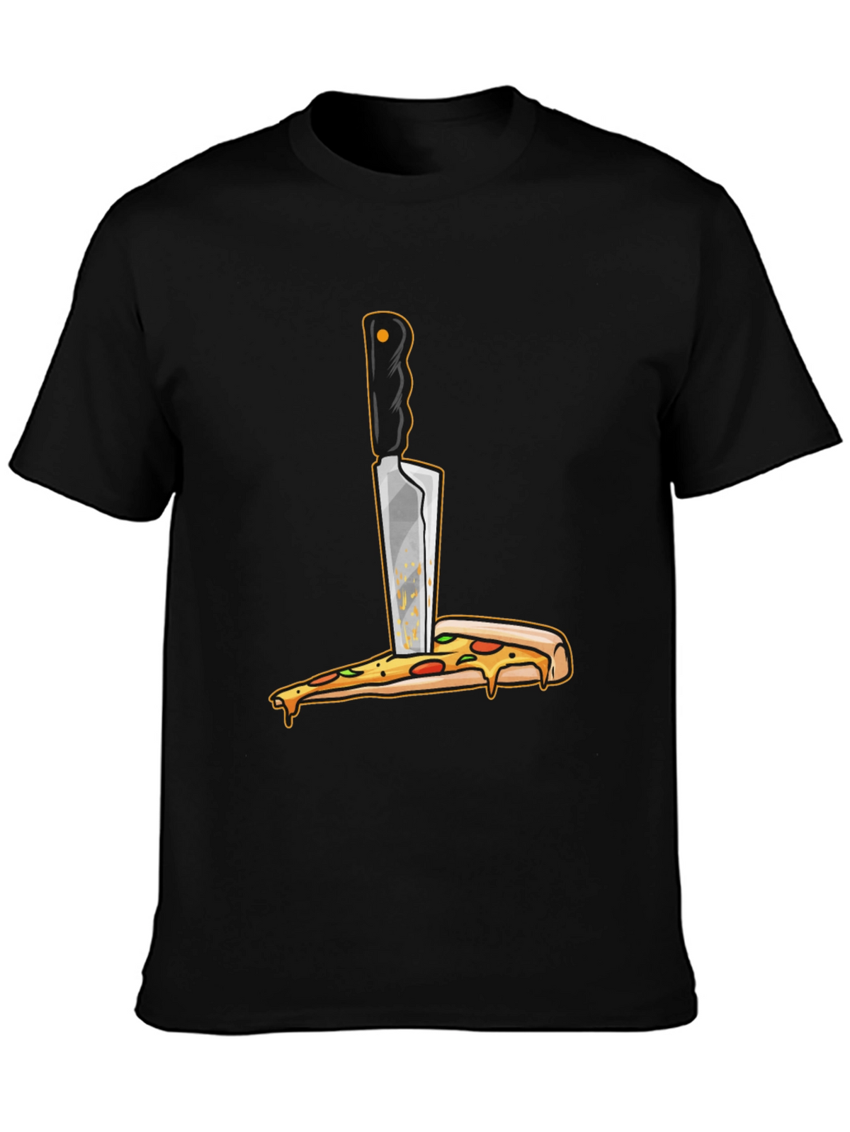 Pizza Knife T-Shirt - Funny Foodie Graphic Tee
