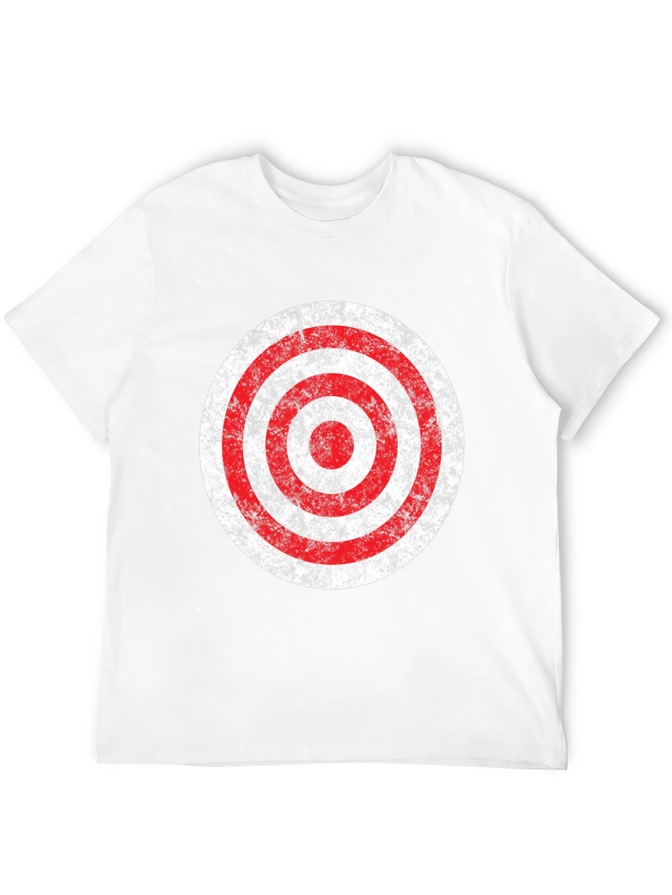 Distressed Target Graphic T-Shirt - Mens Black Tee
