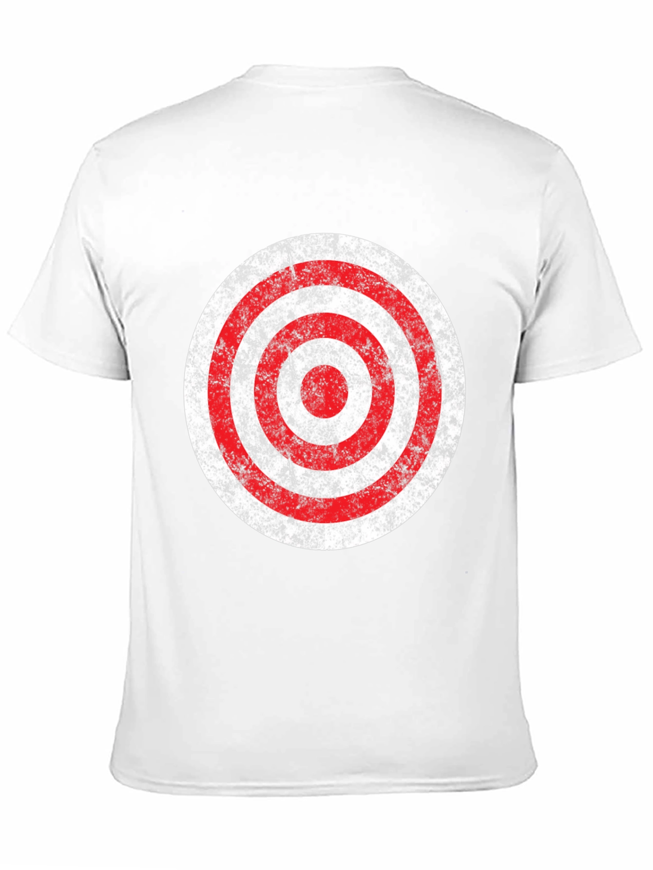 Distressed Target Graphic T-Shirt - Mens Black Tee