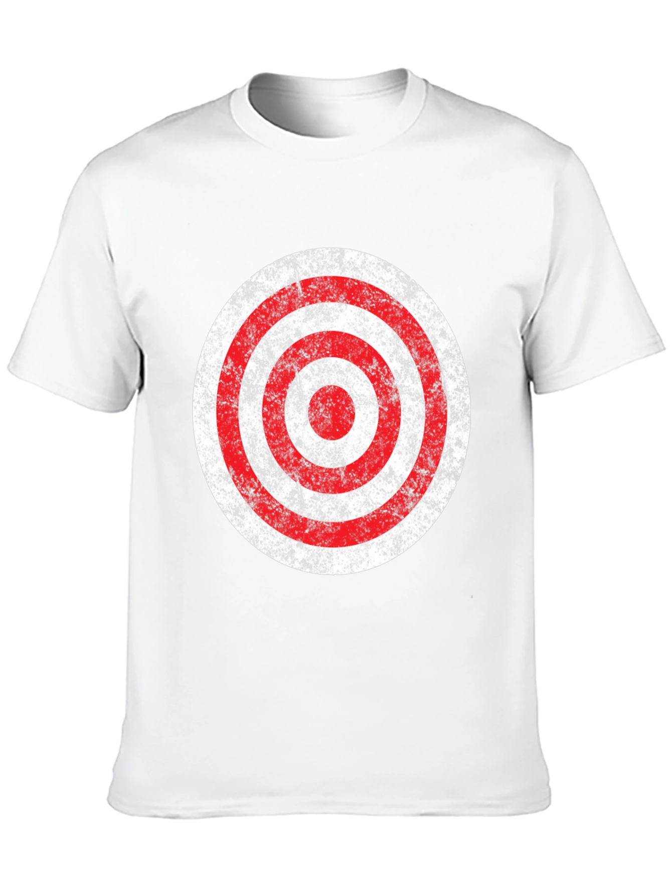 Distressed Target Graphic T-Shirt - Mens Black Tee