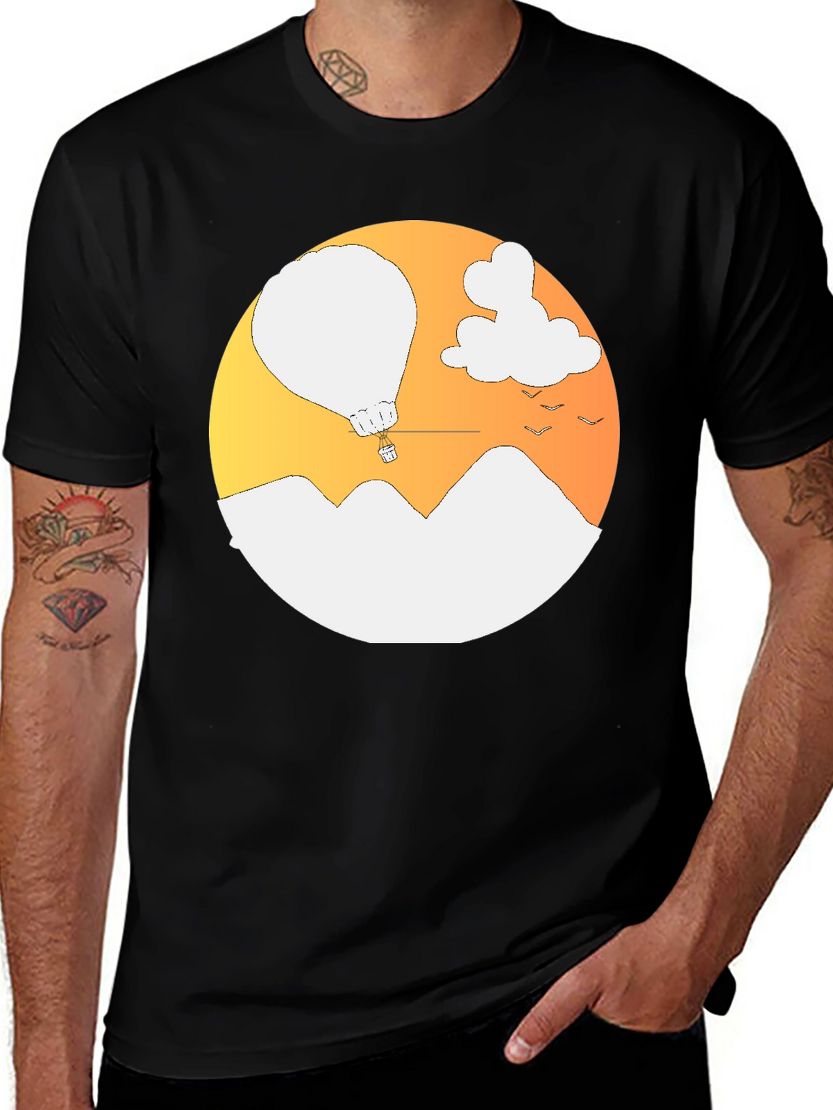 Mountain Balloon Graphic Tee