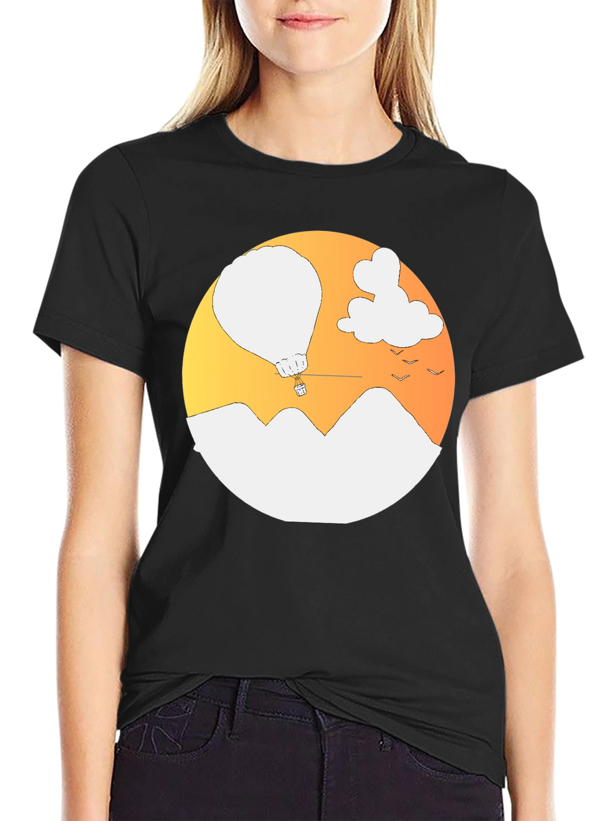 Mountain Balloon Graphic Tee