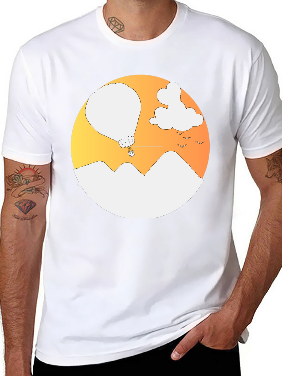 Mountain Balloon Graphic Tee