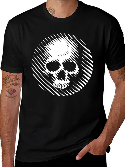 Skull Graphic Black T-Shirt - Edgy Style