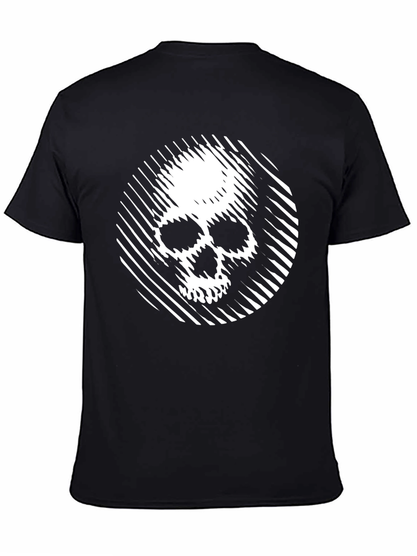 Skull Graphic Black T-Shirt - Edgy Style