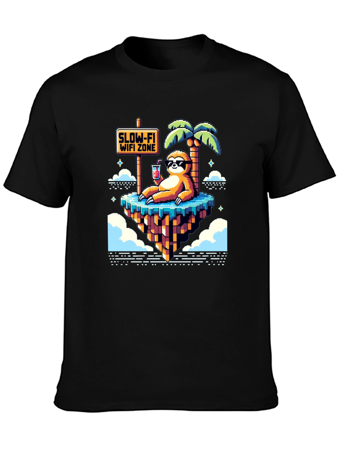 Slow-Fi Wifi Zone Sloth Graphic Tee