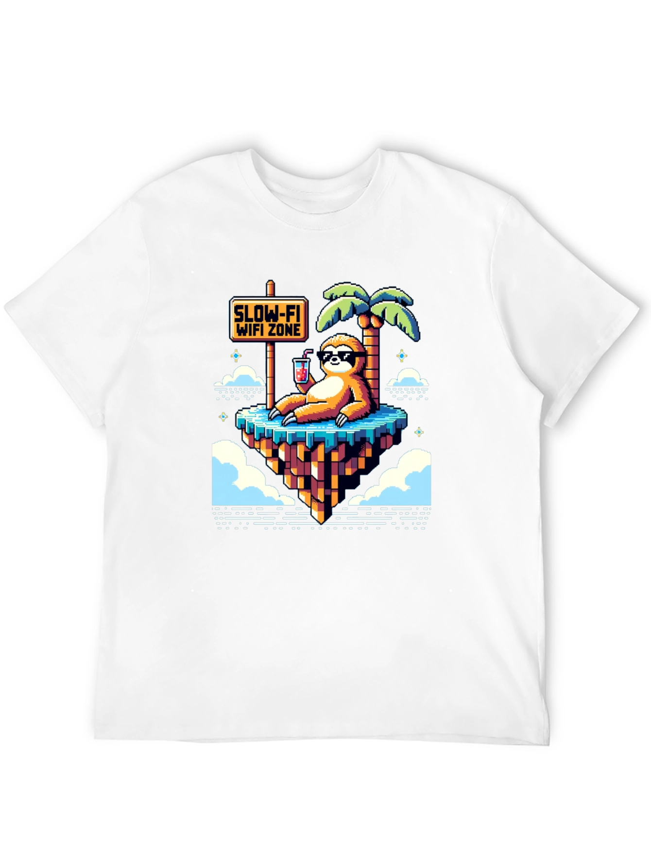 Slow-Fi Wifi Zone Sloth Graphic Tee