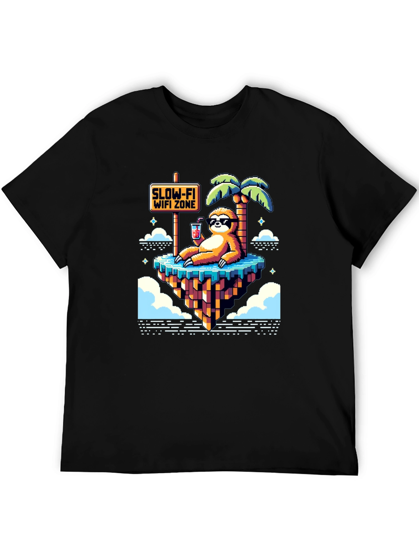 Slow-Fi Wifi Zone Sloth Graphic Tee