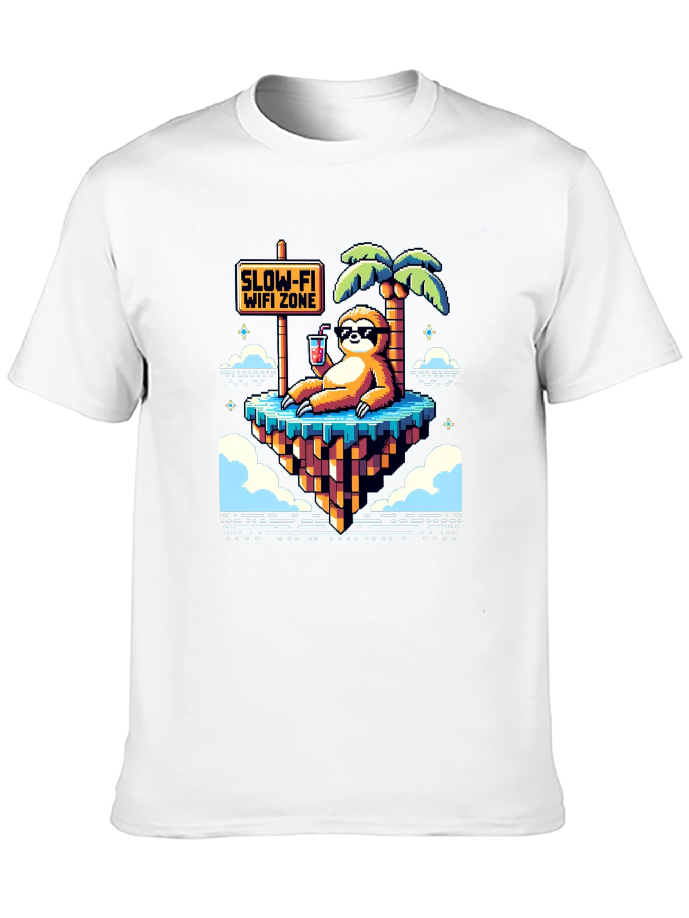 Slow-Fi Wifi Zone Sloth Graphic Tee