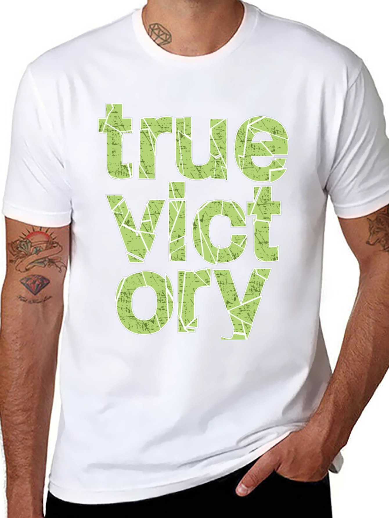 True Victory Graphic Tee - Stylish Mens T-Shirt