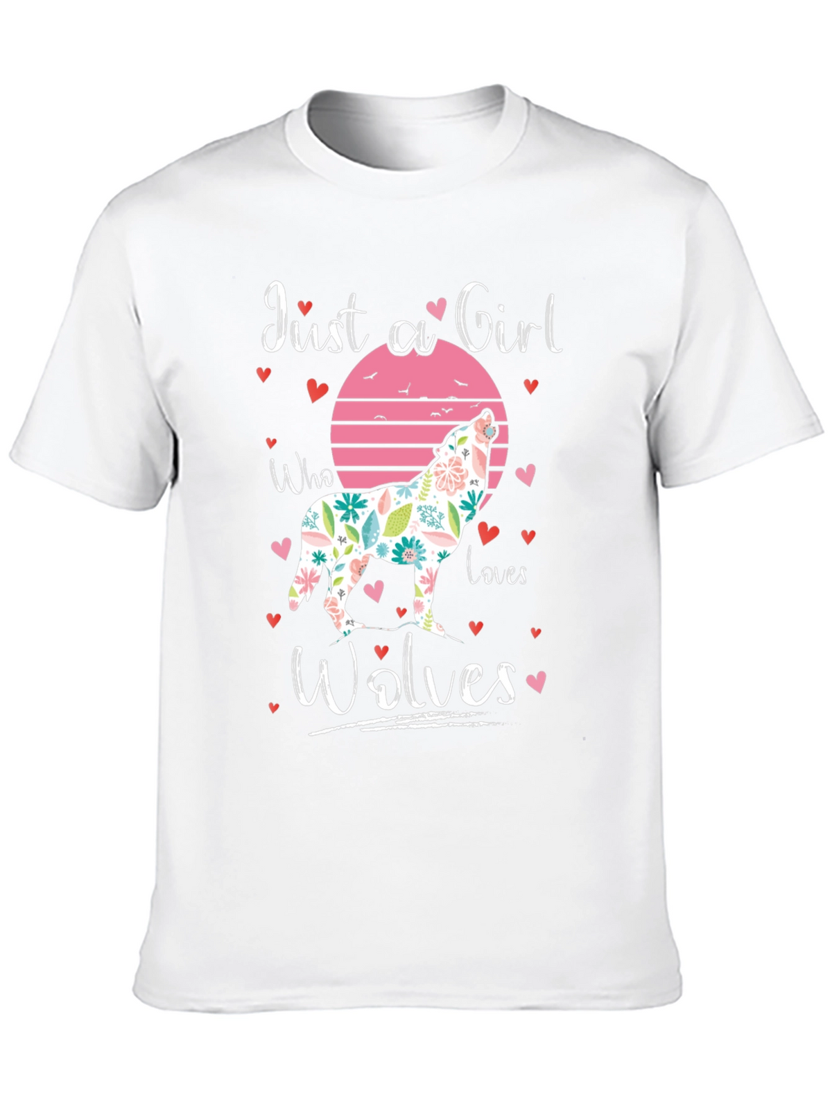 Just a Girl Who Loves Wolves T-Shirt