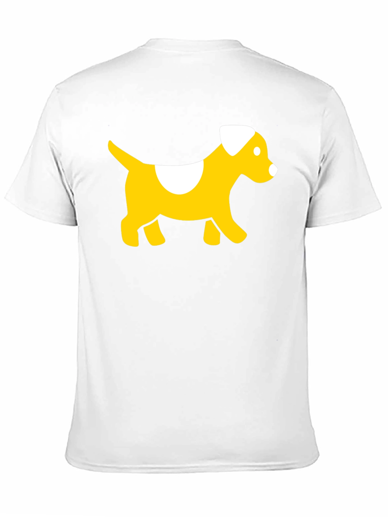 Cute Dog Graphic Tee - Black Cotton T-Shirt