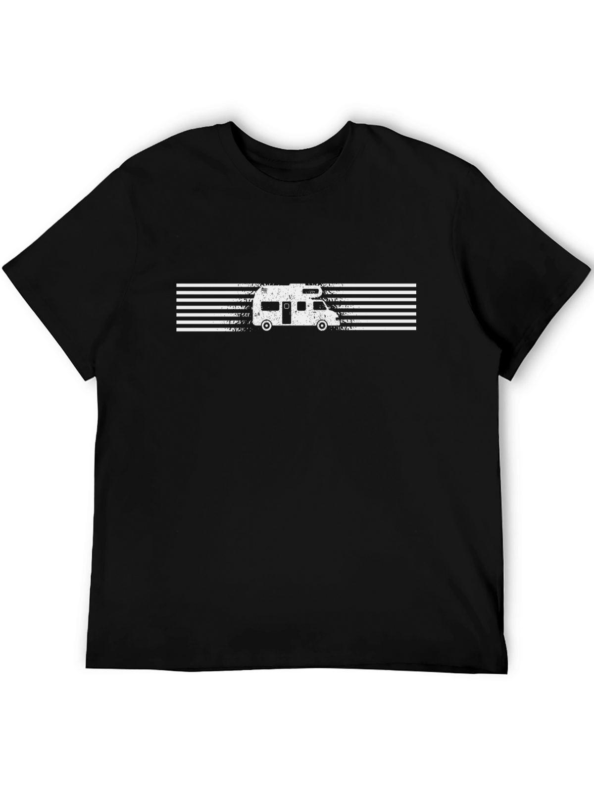Retro Camper T-Shirt - Black Tee