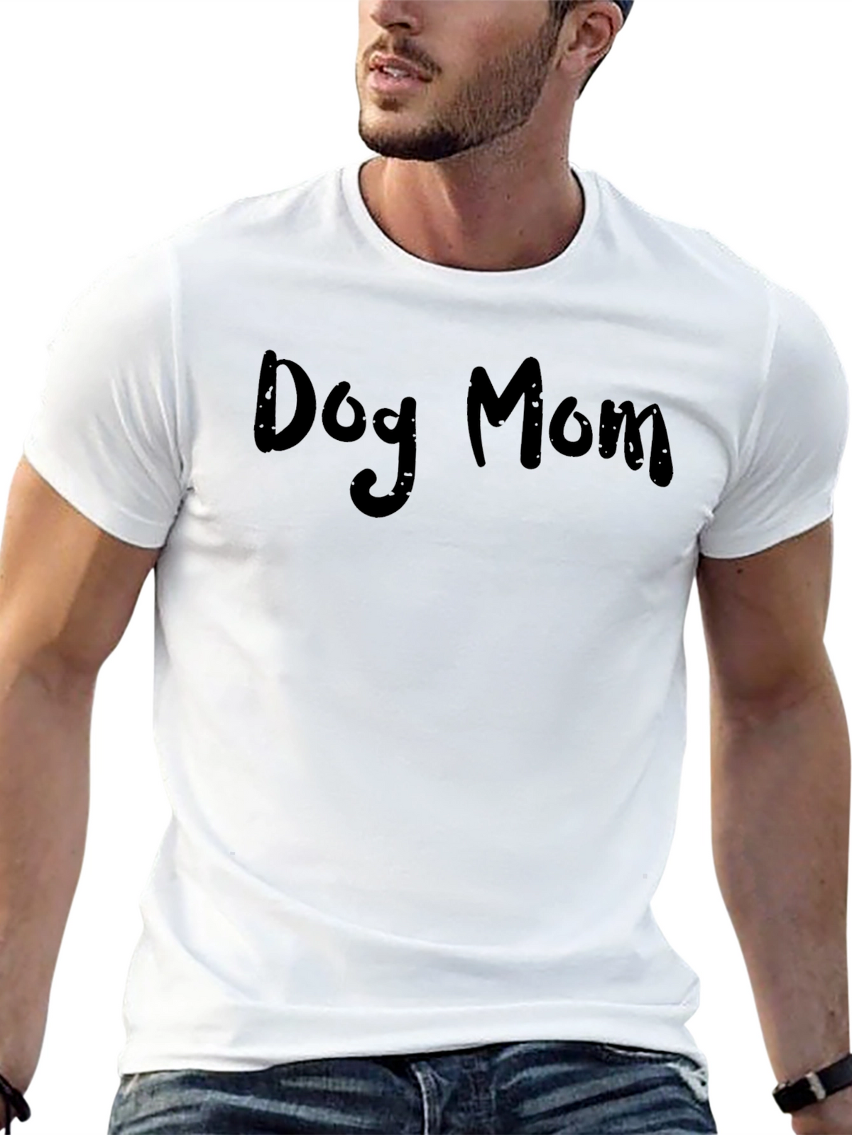 Dog Mom Black T-Shirt - Stylish Casual Wear