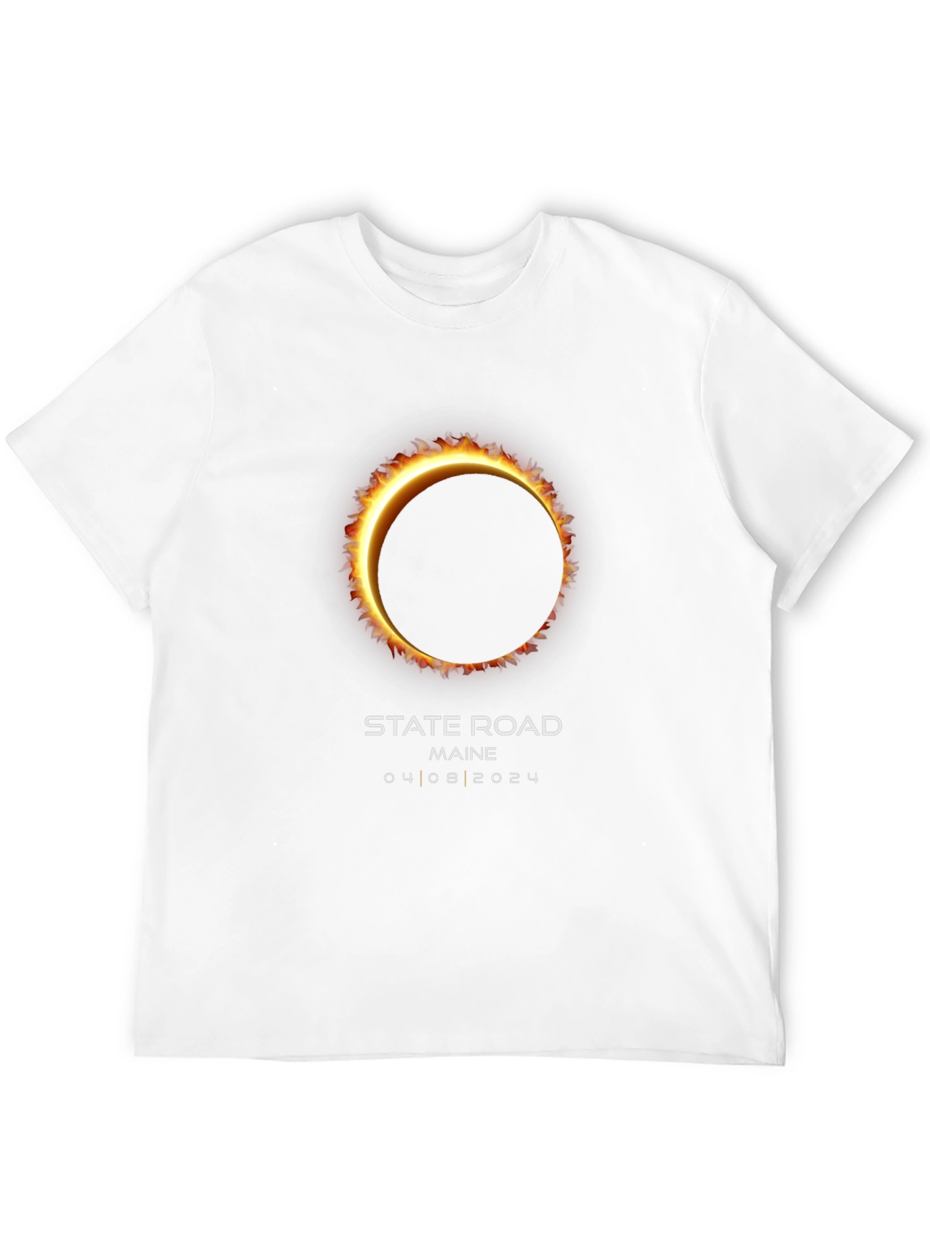 Total Solar Eclipse State Road Maine 04.08.2024 T-Shirt